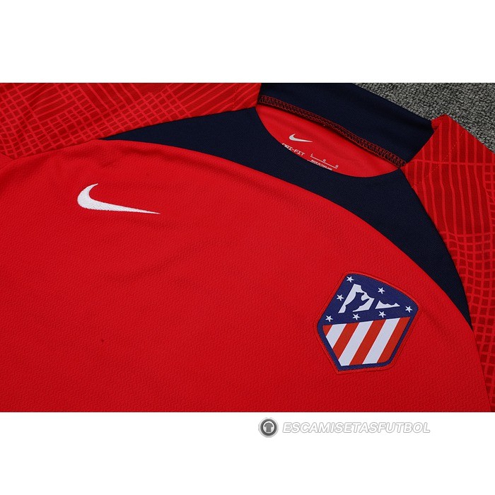 Chandal del Atletico Madrid Manga Corta 22-23 Rojo - Pantalon Corto